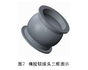 橡胶接头接头三维图示